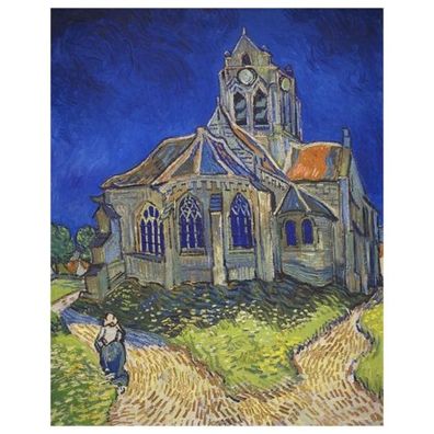 120 Teile Puzzle Dose - Van Gogh - die Kirche von Auvers