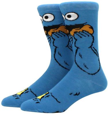 Krümelmonster Sesamstraße Blaue Socken Cartoon Sesame Street Muppet Show Motiv Socken