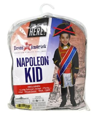 Dress Up America 378-M Napoleon Kinder Kostüm Set (8-10 Jahre) * ohne Hut