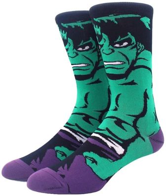 Hulk Bunte Grüne Marvel Comics Socken Cartoon Marvels Avengers Hulk Trend Motivsocke