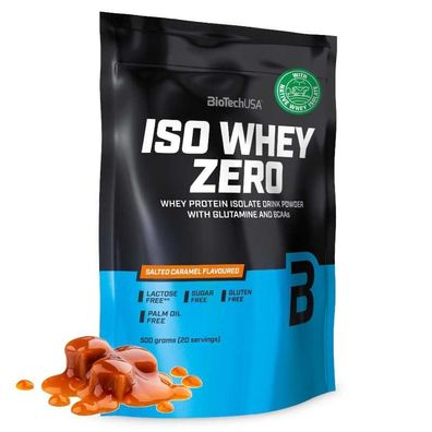 Biotech USA Iso Whey Zero Protein Eiweiß ohne Lactose 500g