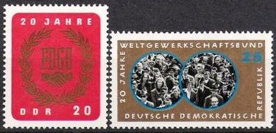DDR Nr.1115/16 * * 20 Jahre FDGB 1965, postfrisch