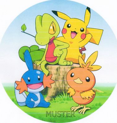 Tortenaufleger Pokemon Go Pikachu Oblatenpapier Premium Tortendekoration # 5