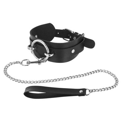 Verstellbares Halsband mit Lanyard, Halskette. Ein Gadget für BDSM-Spiele.