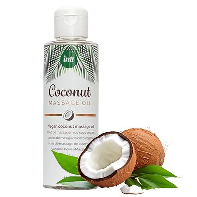 Erotisches Massageöl. Effizient. Massage Kokosnussöl Vegan 150 ml.