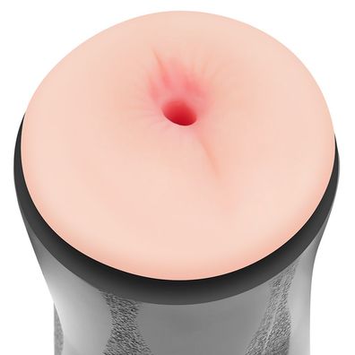 Doppelseitiger Masturbator, zwei Anal- und Vaginalöffnungen. Stimulation des Penis.