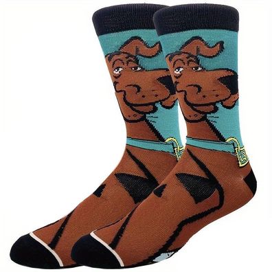 Scooby Doo Braune Gesichts Motivsocken Cartoon Heroes Motiv Socken mit Scooby Doo