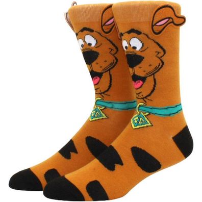 Scooby Doo Braune Motivsocken mit Ohren Cartoon Heroes Motiv Socken mit Scooby Doo