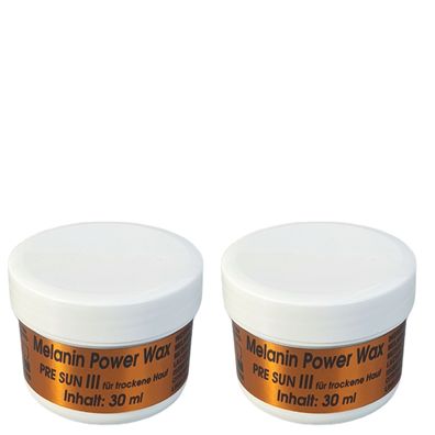 Melanin Power Wax Pre Sun III 2x30ml/ Solariumkosmetik/ Bräunungslotion