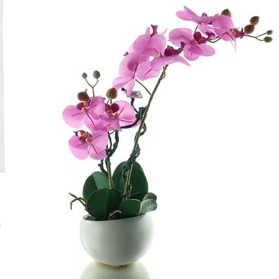 GASPER Schmetterlingsorchidee - Phalaenopsis Lila 48 cm - Kunstpflanzen