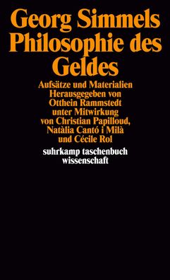 Georg Simmels ' Philosophie des Geldes', Otthein Rammstedt