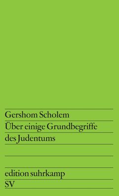 ber einige Grundbegriffe des Judentums, Gershom Scholem