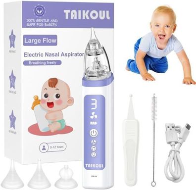 elektrischer Nasen Sauger Baby-Nasensauger für Kinder 3 einstellbaren Saugstufen