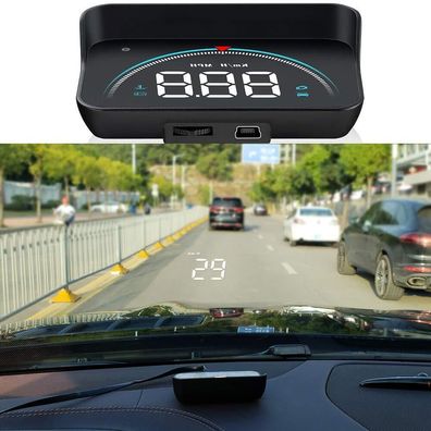 Wisamic Head up Display Auto HUD: Display OBD2 , 3,5 Zoll Geschwindigkeitsmesser