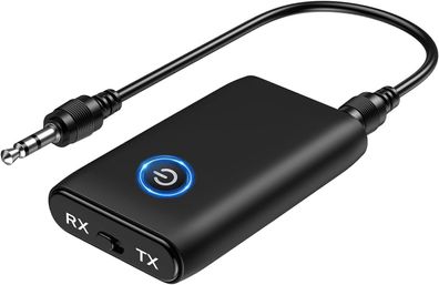 ORIA Bluetooth Aux Adapter, 2 in 1 Bluetooth 5.0 Empfänger, Mini Bluetooth Musik