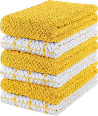 Utopia Towels - 6er Pack Geschirrtücher Küchentücher, 38 x 64 cm Baumwolle