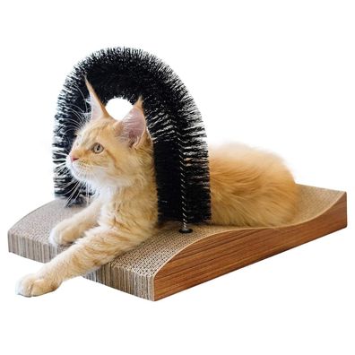 Fukumaru Katzen Bürste, 2.0-Version Enthaarungsbogen mit hochwertiger Kratzpappe