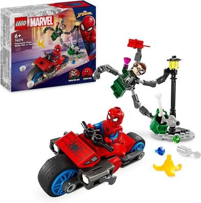 LEGO Marvel Motorrad-Verfolgungsjagd: Spider-Man vs. Doc Ock