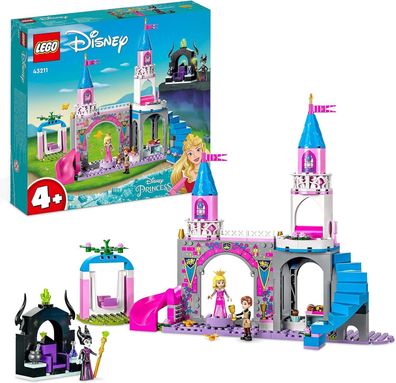 LEGO 43211 Disney Princess Auroras Schloss Spielzeug zum Bauen mit Dornröschen