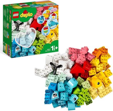 LEGO 10909 Duplo Classic La Box Coeur Erster Set, Bildungsspielzeug Spielzeug