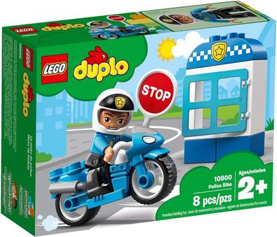 LEGO 10900 DUPLO Polizeimotorrad, Polizei Spielzeug ab 2 Jahre mit Motorrad