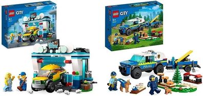 LEGO 60362 City Autowaschanlage, Set mit Spielzeugauto für Kinder ab 6 Jahren
