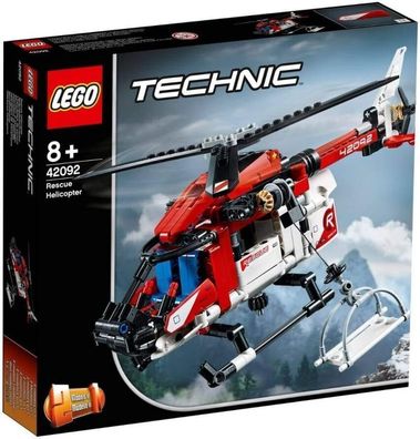 Technic Lego Rettungs-Helicopter 42092 Bauset, 8 Jahre + , Neu 2019 (325 Teile)