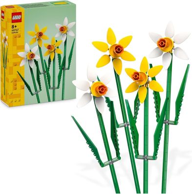 LEGO Creator Narzissen, Künstliches Blumen-Set für Kinder, Blumenstrauß Bausatz