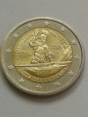 Original 2 euro 2006 Vatikan Schweizer Garde 600. Jahrestag in Münzdose