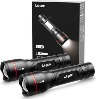Lepro LED Taschenlampe, LE2000 Extrem Hell LED Taschenlampen mit 5 Modi
