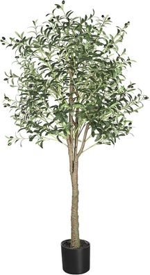 YOLEO Künstlicher Olivenbaum 180cm kunstpflanze Künstliche Pflanzen groß (Gr. 8 cm)