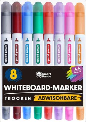 8x Whiteboard Marker von SmartPanda – Whiteboard Stifte, Folienstift Abwischbar