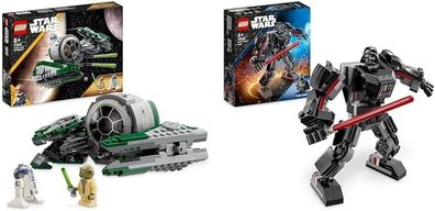 LEGO 75360 Star Wars Yodas Jedi Starfighter Bauspielzeug & 75368 Star Wars Darth