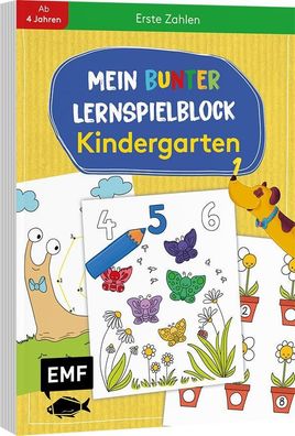 Mein bunter Lernspielblock - Kindergarten: Erste Zahlen, Sandy Thi?en