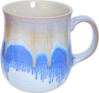 Große Keramik-Kaffeetasse, Teetasse, 600ml handgefertigte glasierte Tasse Becher