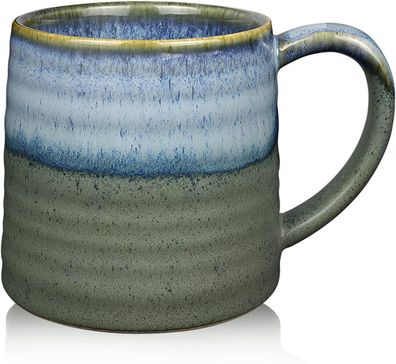 500ml Große Keramik Kaffeetassen Becher, Handgemachte Keramik große Tasse