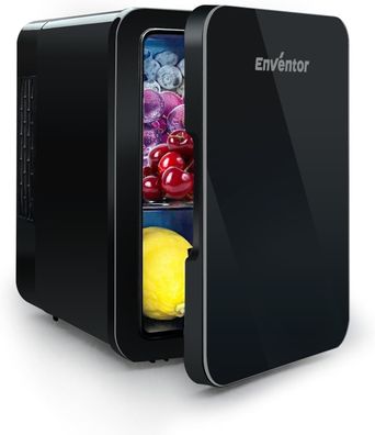 Enventor Mini Kühlschrank 4 Liter, 6 Dosen Mini-Kühlschränke für Schlafzimmer