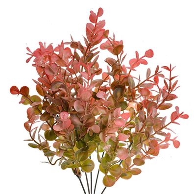 Clayre & Eef Kunstpflanze 35 cm Rot Schwarz Kunststoff (Gr. 12x12x35 cm)