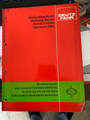 Werkstatthandbuch Deutz Fahr Arbeitshydraulik MD Mähdrescher von M 66 bis M 2780H