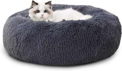 Katzenbett große Katzen flauschig - 50 × 50 × 16 cm Bettchen waschbar, plüsch