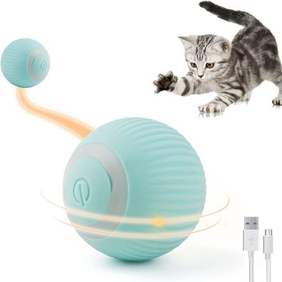 Katzenspielzeug Elektrisch mit LED Licht Spielzeug für Katzen Selbstbeschäftigun