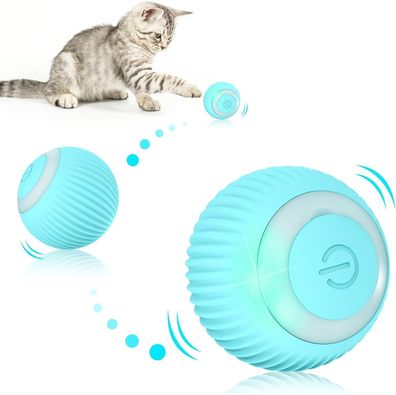 360-Grad-Rollball Katzenspielzeug Elektrisch Katzenball LED Licht Automatisch