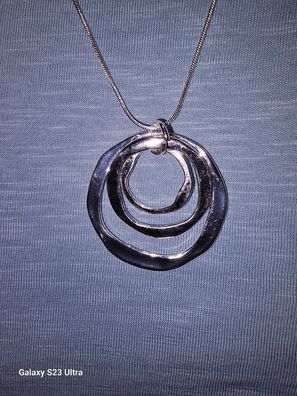Drei Ringe Design Halskette