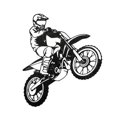 Wandbild “Motocross” Wanddekoration – 230 x 195 x 3mm - Kunststoffbild Wand Deko