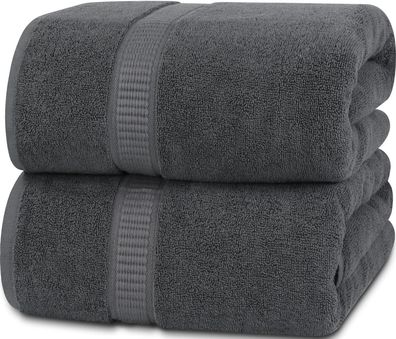 Utopia Towels - 2er Badetücher Groß aus Baumwolle mit Aufhänger, Handtücher Bad