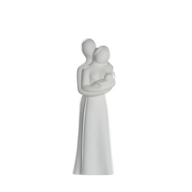 Dekofigur Indoor - Gilde Francis Paar Eltern mit Baby - Skulptur Statue Dekoration Wo