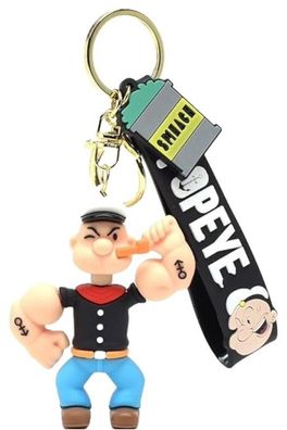 Popeye Schlüsselanhänger Glotzauge Schlüsselring Cartoon Heroes Popeye Schlüsselbund