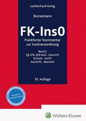FK-InsO - Kommentar, Band 2, Alexander Bornemann