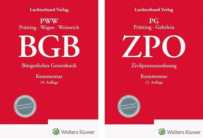 Bundle BGB Kommentar 18. Auflage und ZPO Kommentar 15. Auflage, Markus Gehr ...