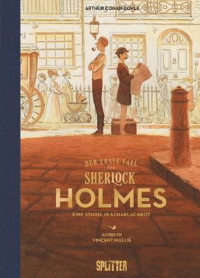 Sherlock Holmes: Eine Studie in Scharlachrot Illustrierter Roman/ Krimi/ Klassiker